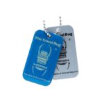 BLUE Geocaching QR Travel Bug® – Glow in the Dark 599