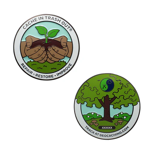 2025 CITO Geocoin- Reparar • Restaurar • Melhorar