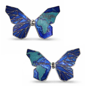Geocoin Efeito Borboleta - Azul 2026