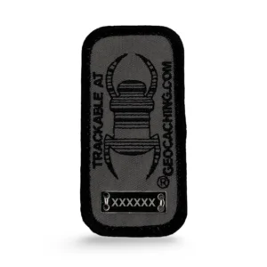 Patch Geocaching Travel Bug - Charcoal