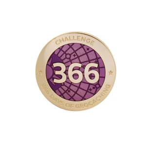 Milestone Pin - 366 dias Geocaching