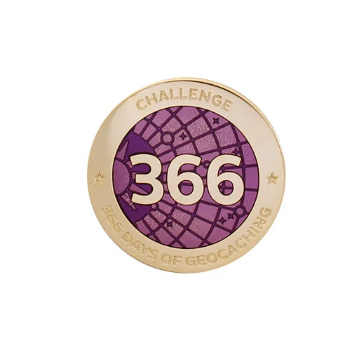 Milestone Pin - 366 dias Geocaching